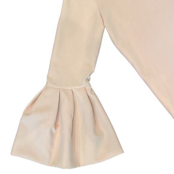 LOFT Beautiful Petal Pink Bell Sleeve Blouse Size Medium - Picture 3 of 9